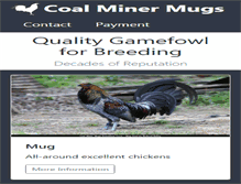 Tablet Screenshot of coalminermugs.com